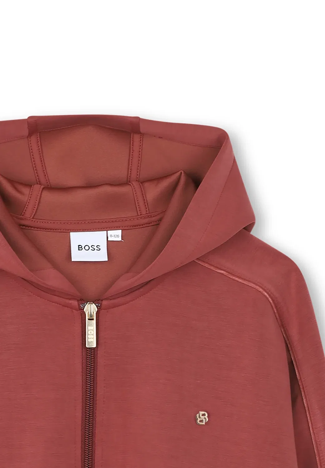 Детский/Подростковый кардиган с капюшоном Boss Kidswear, Crimson — фото 4