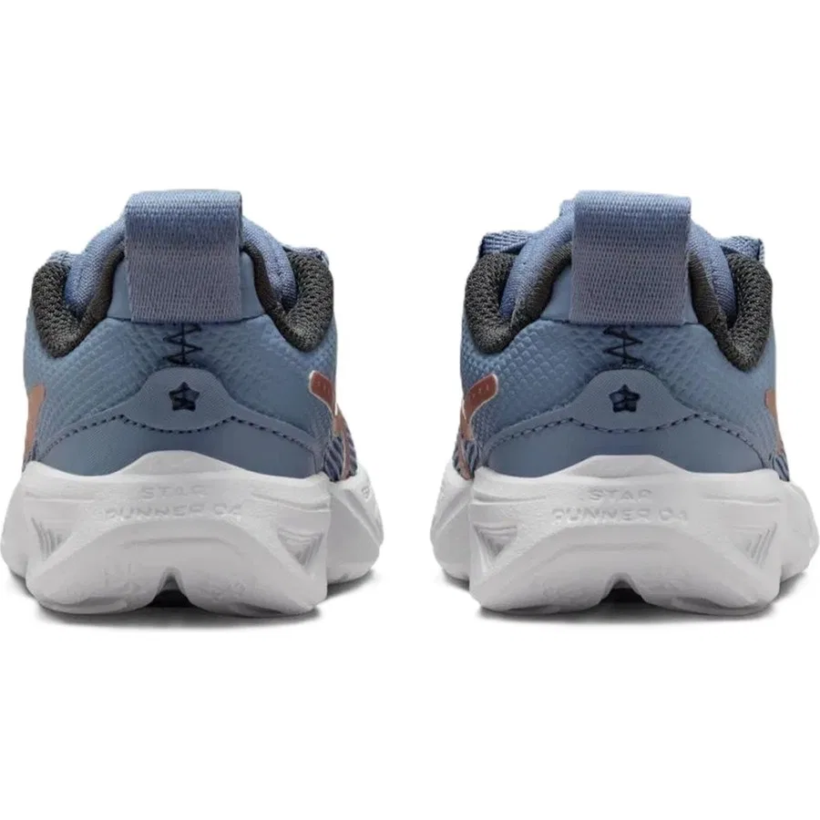 Детские кроссовки с эластичной шнуровкой Star Runner 4 Nn Nike, Синий — фото 4