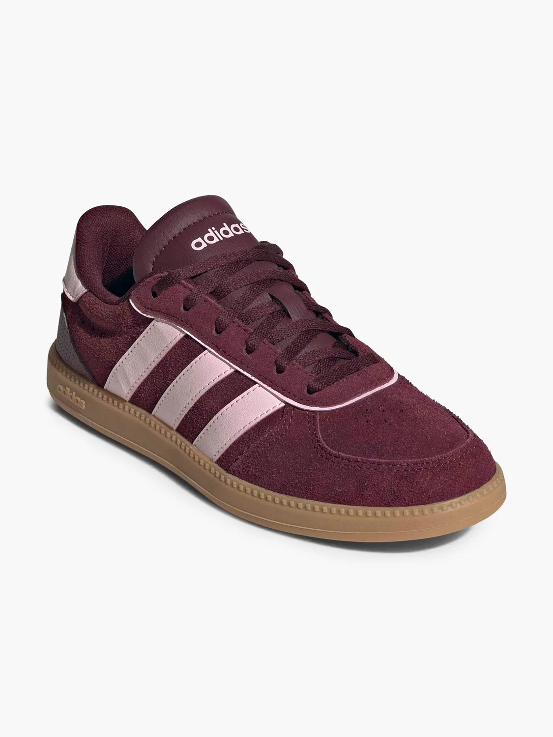 Детские кроссовки с контрастными вставками Adidas Breaknet Sleek, цвет Burgundy — фото 2