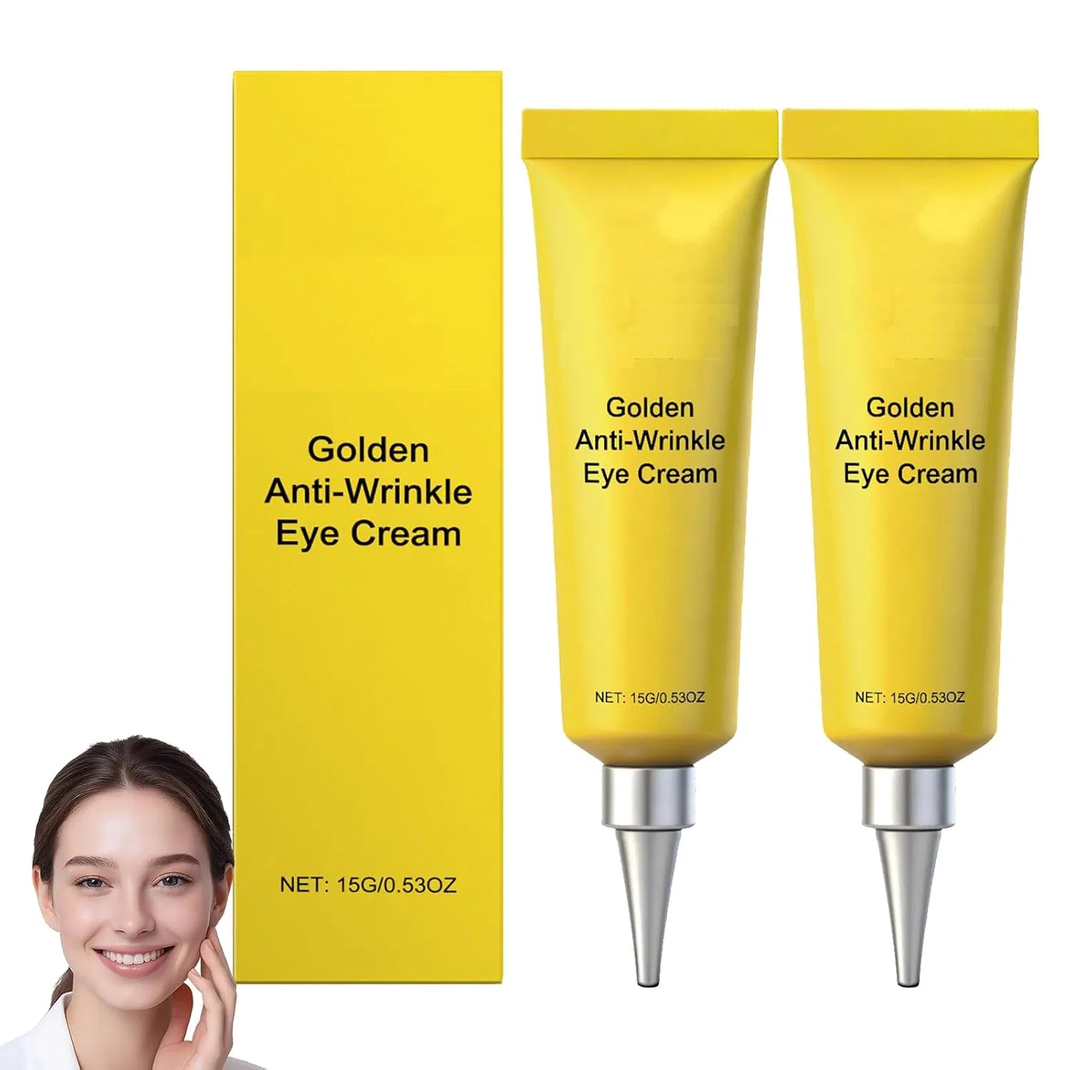 Крем для глаз Firming Eye Cream, Generisch, набор 2 шт, 15 г, Золотой