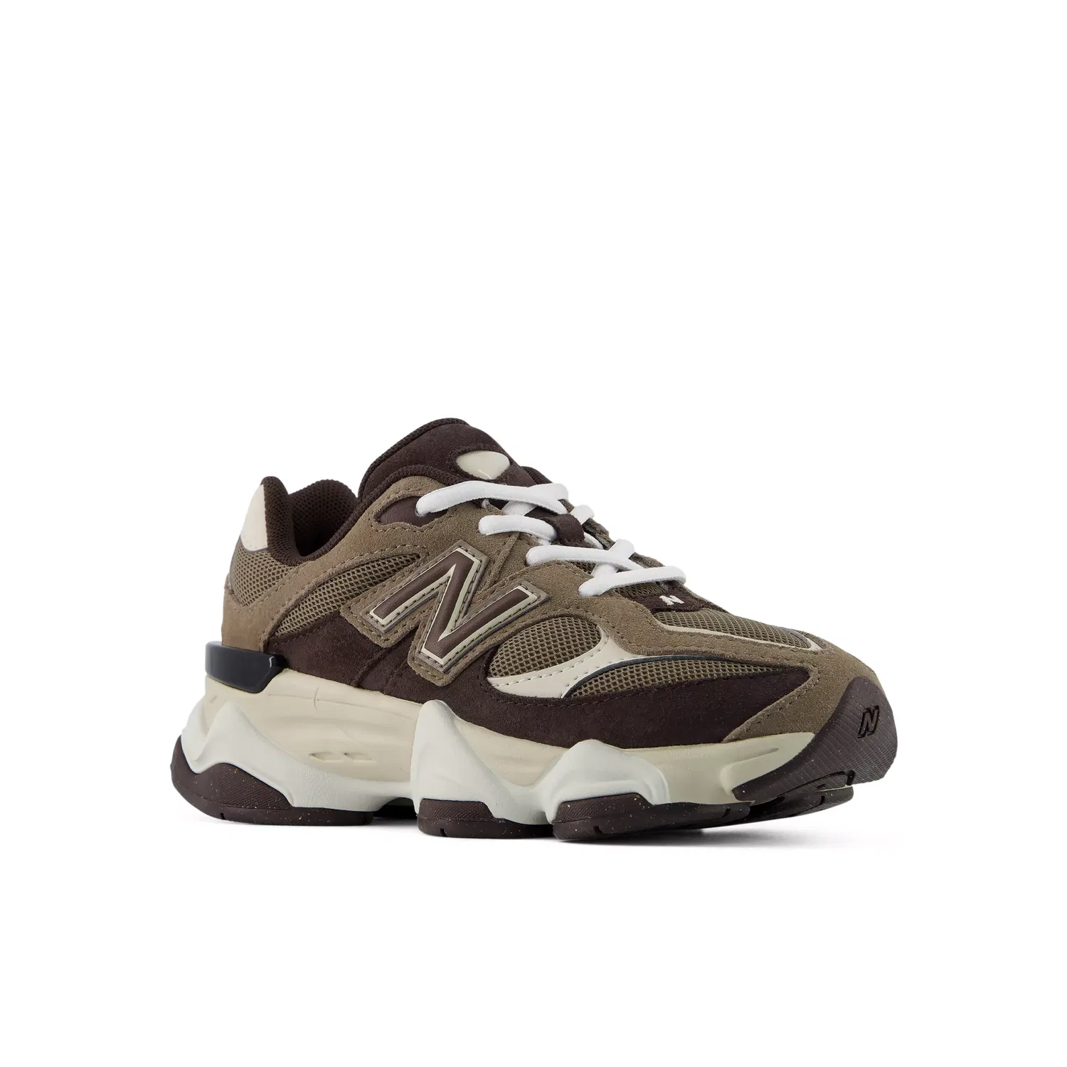 Детские кроссовки с шнуровкой 9060 Lace New Balance, Thunder Brown With Black Coffee — фото 2
