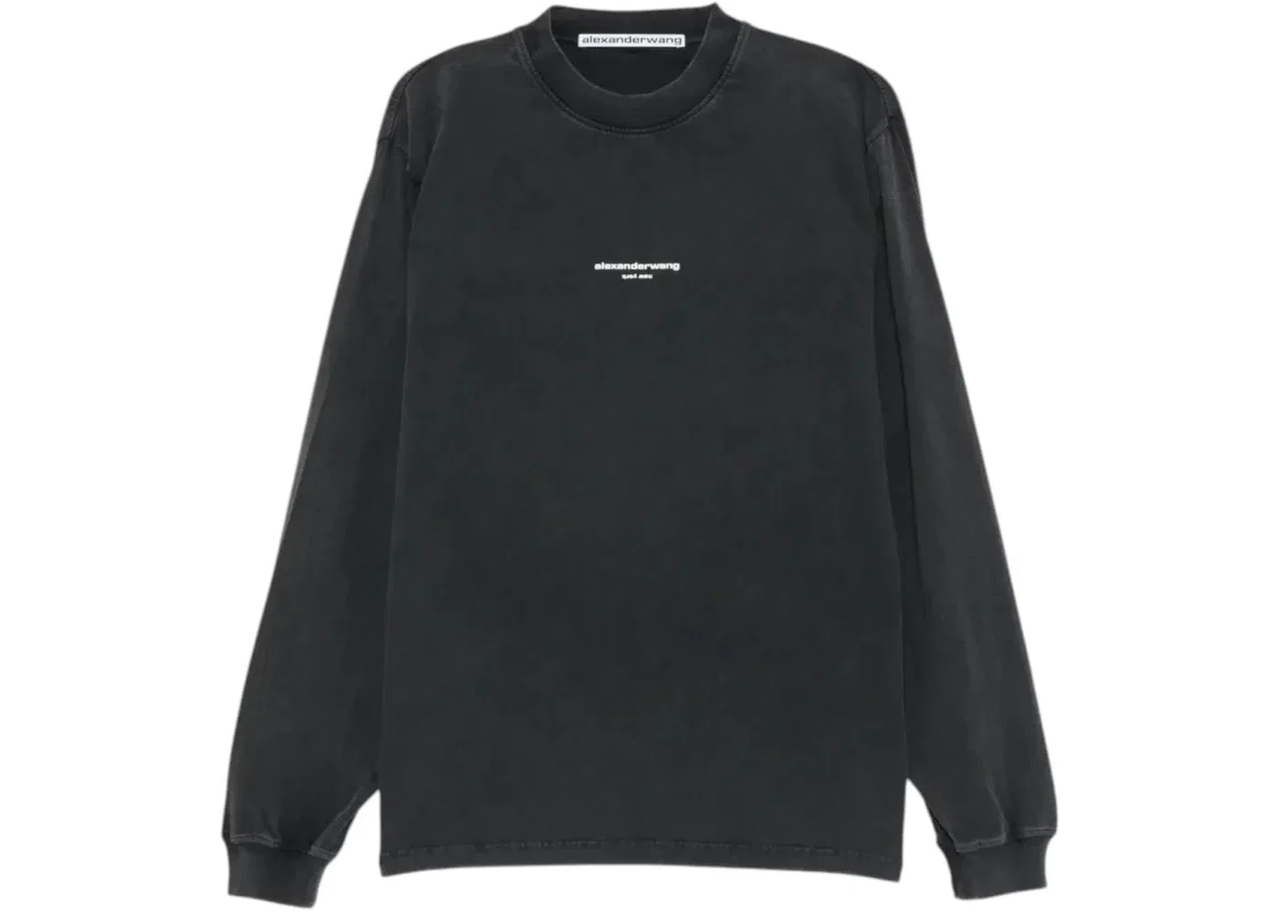 Футболка с принтом Alexander Wang Tee, Washed Black