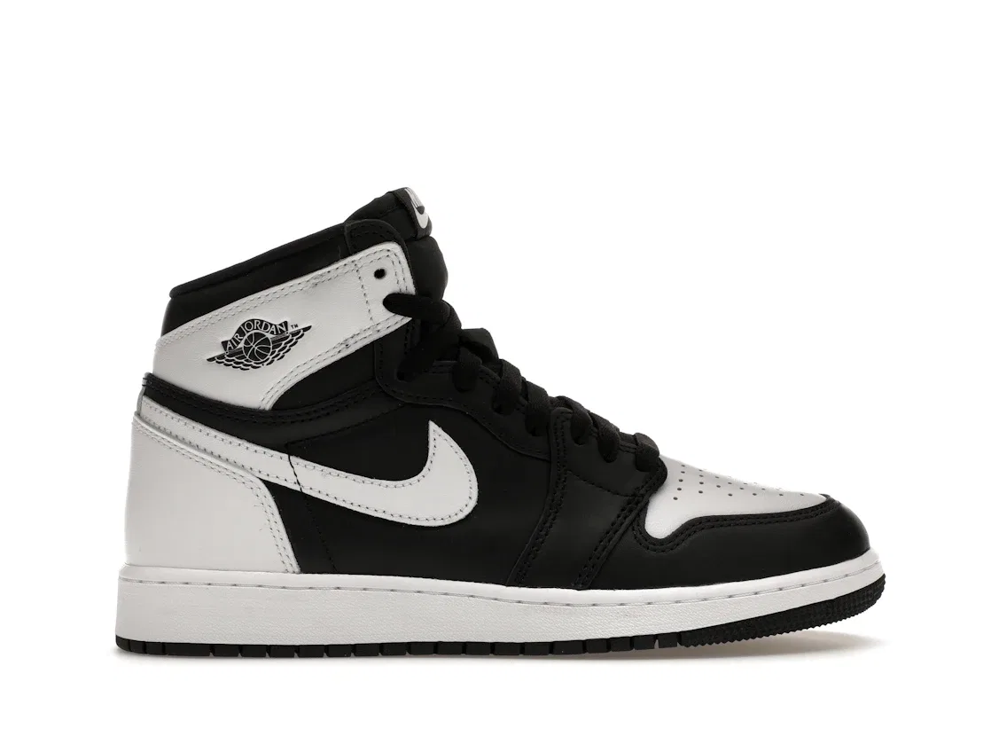 Детские кроссовки с высоким верхом Jordan 1 Retro High OG Jordan, Black/White/White