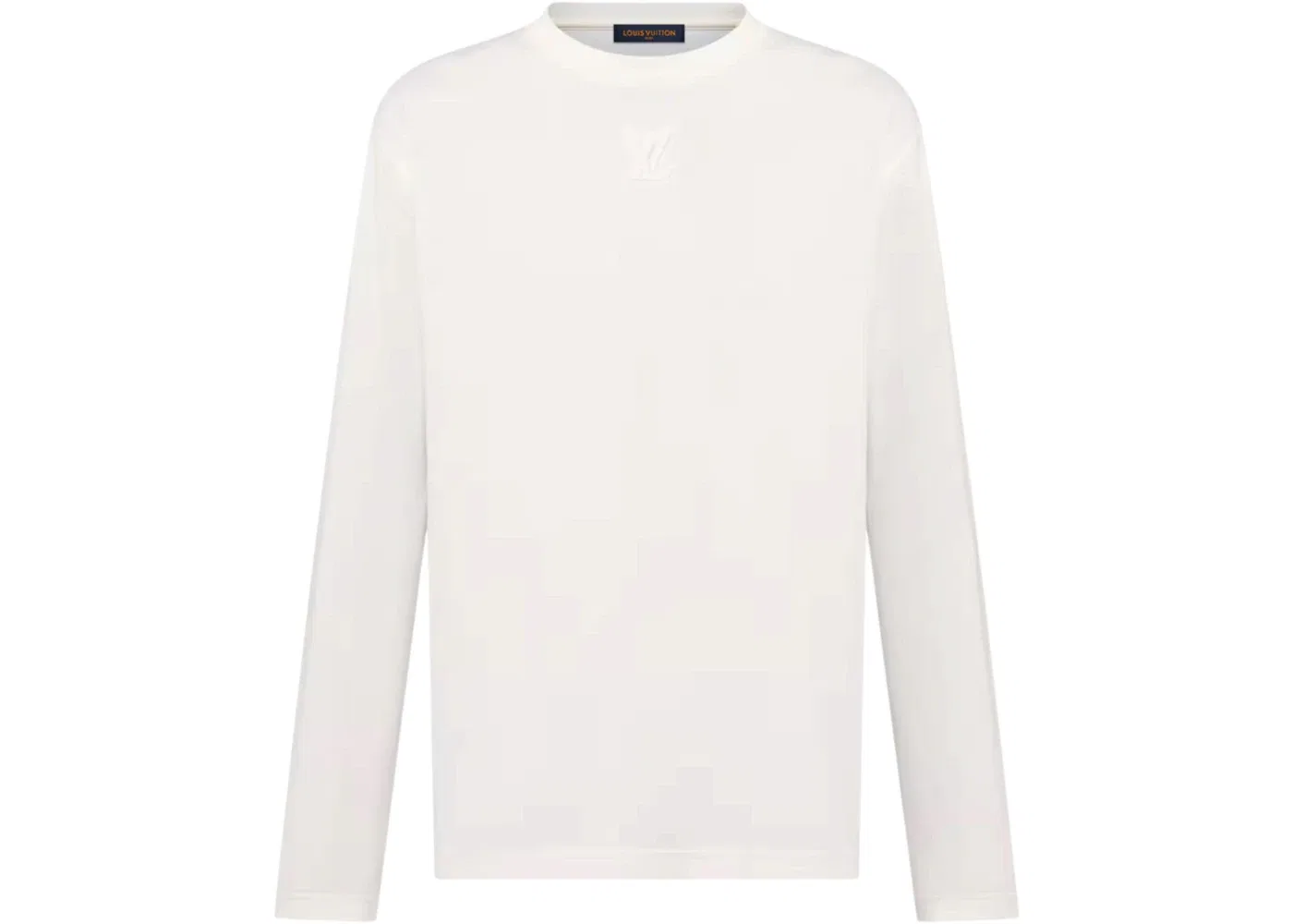 Мужская футболка с длинным рукавом с принтом Louis Vuitton x Nigo Embossed Louis Vuitton, White