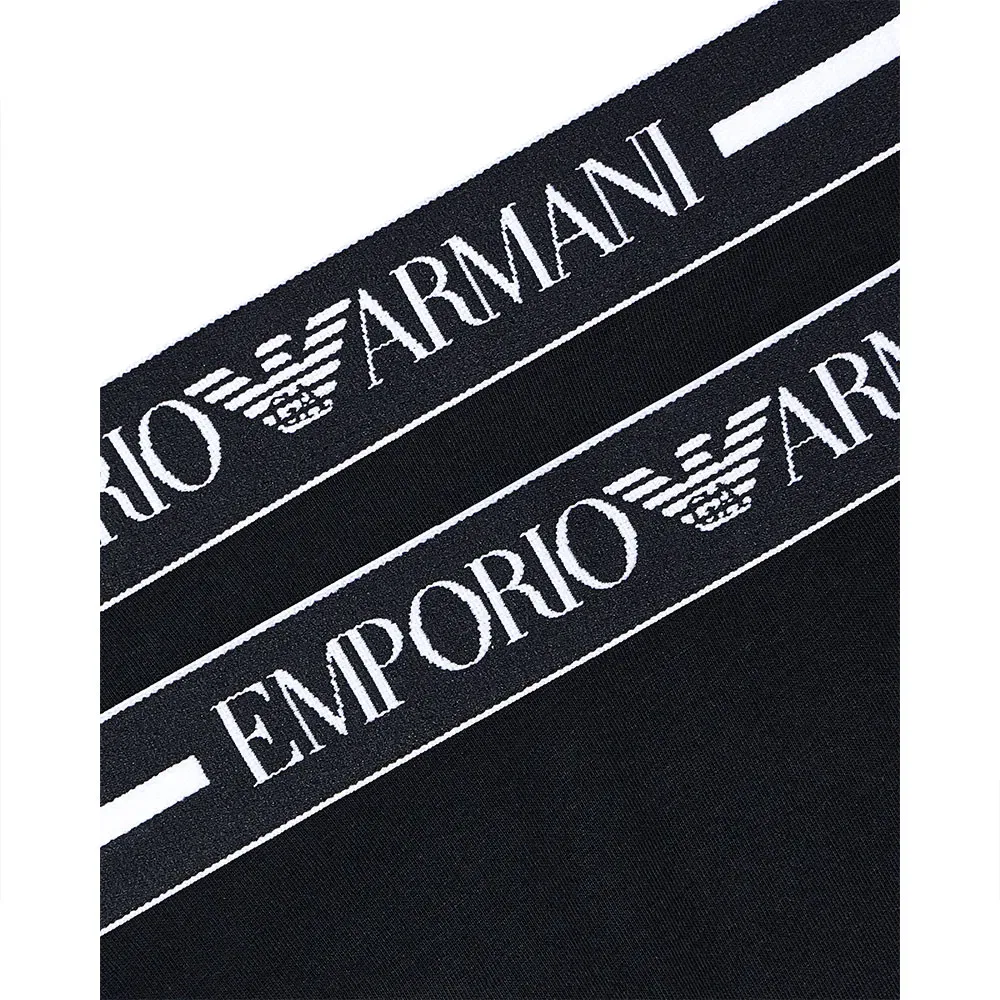 Трусы бразилианы 2 шт Emporio Armani, черный — фото 2