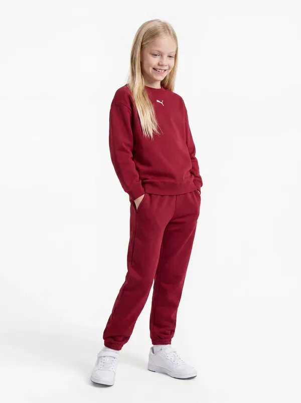 Спортивный костюм из хлопка Unisex set - tracksuit Puma, berry, ягодный