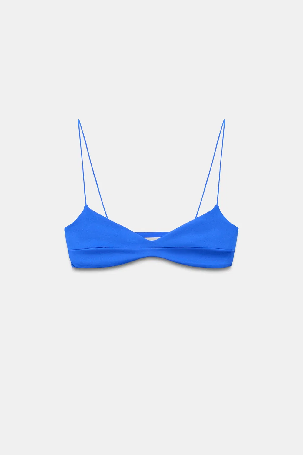Детали швов на верхней части бикини ZARA, Bluish — фото 4