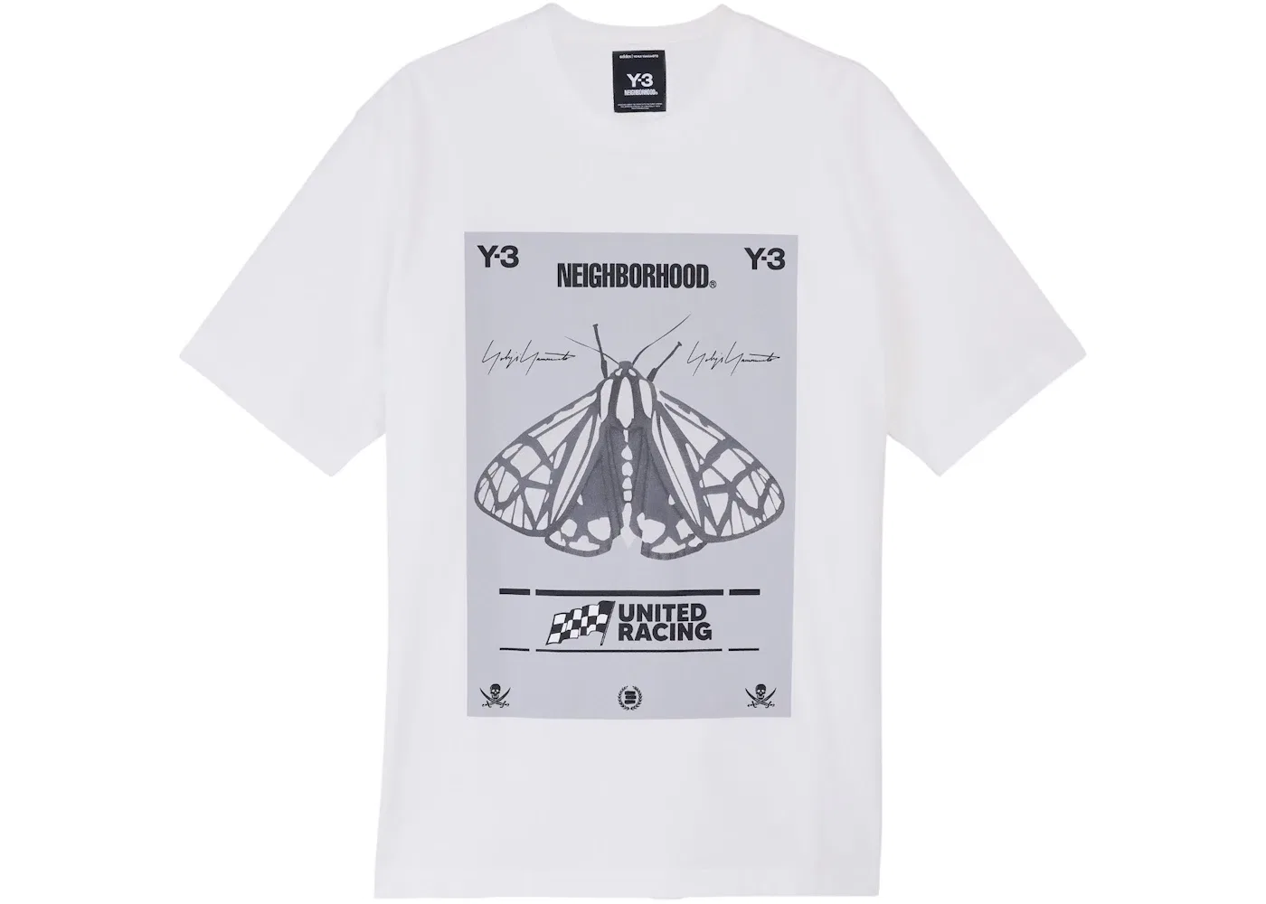 Мужская футболка с принтом Y-3 NBHD Graphic Tee Adidas, Core White