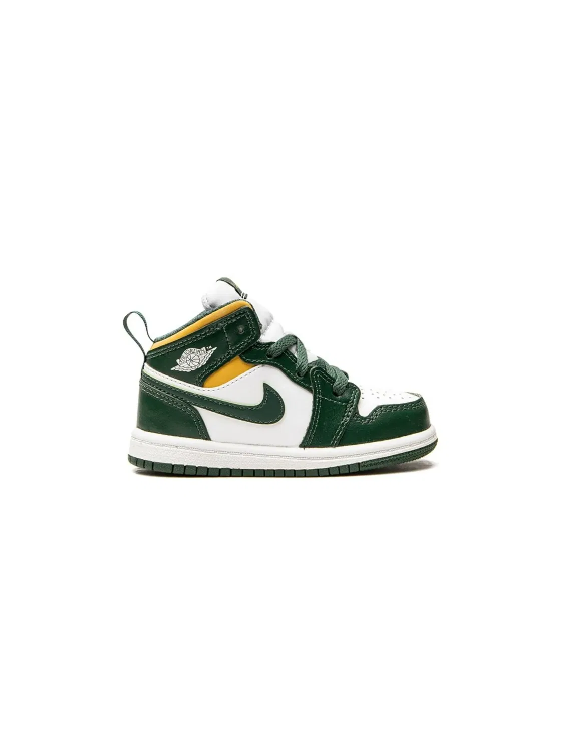 Кроссовки Jordan 1 Mid "Sonics Mid", зеленый — фото 3