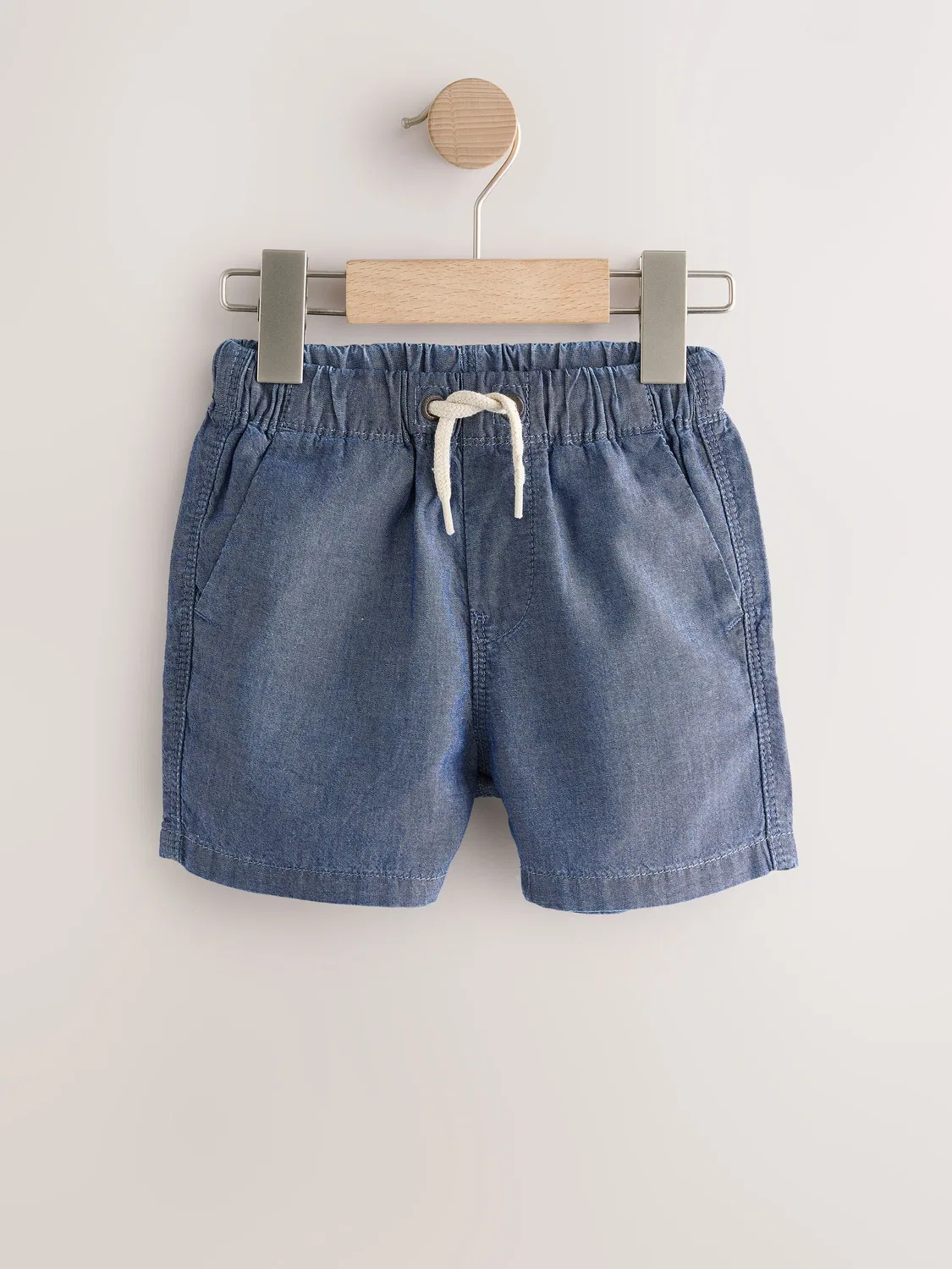 Шорты 5 шт. Pull On Shorts Next, Navy/Chambray/Tan/White/Blue — фото 4