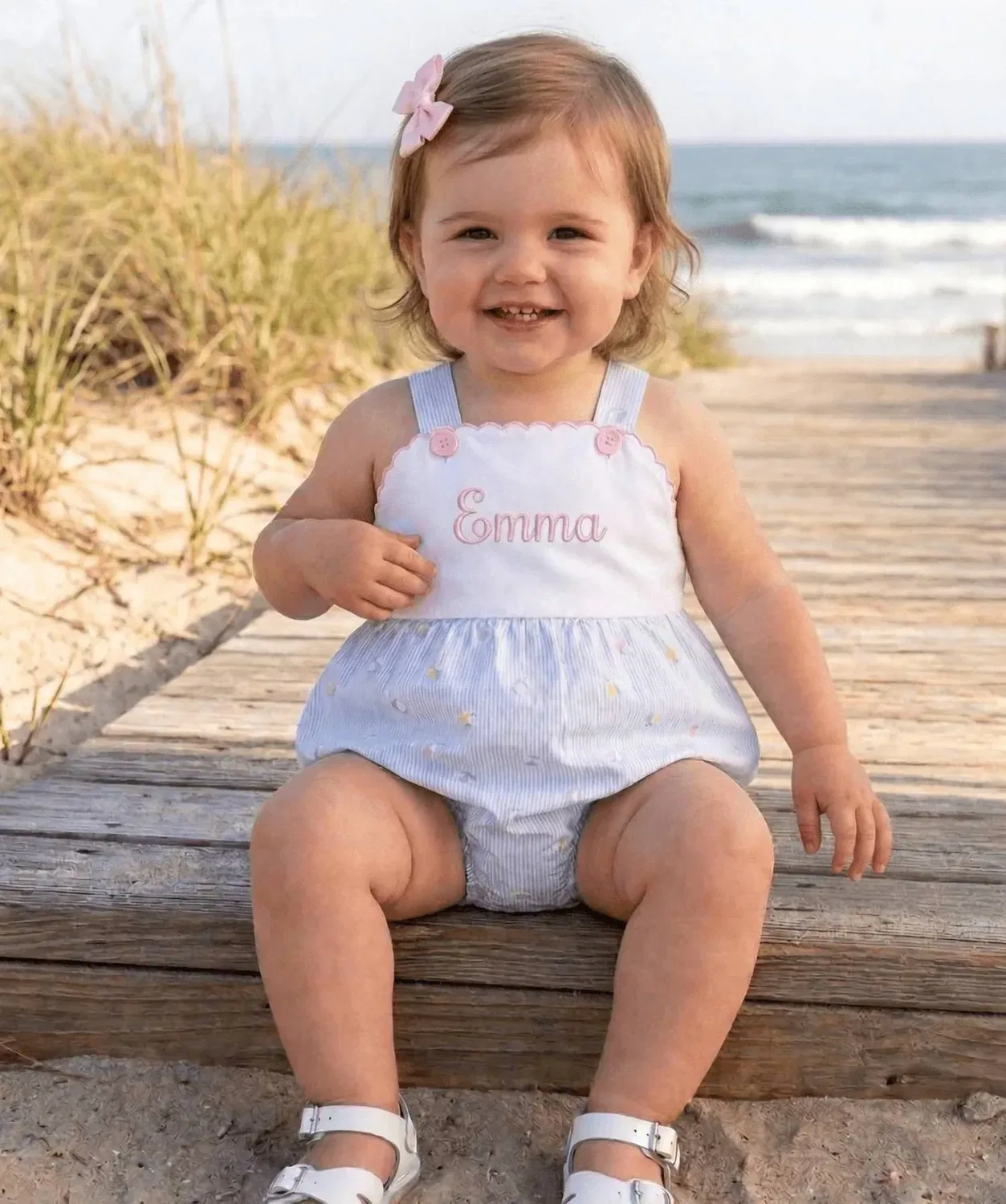 Детский боди-комбинезон с принтом Lynn Bubble Playsuit Lullaby Set, Beach Bounce