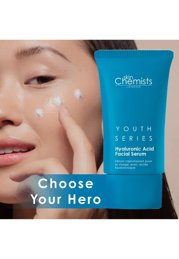 Сыворотка для лица с гиалуроновой кислотой Hyaluronic acid facial serum Skin Chemists, transparent 30 мл, прозрачный — фото 4