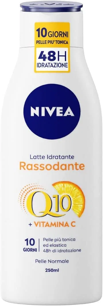 Увлажняющий крем для тела NIVEA Firming Moisturising Milk Q10 Vitamin C, 2x250 мл