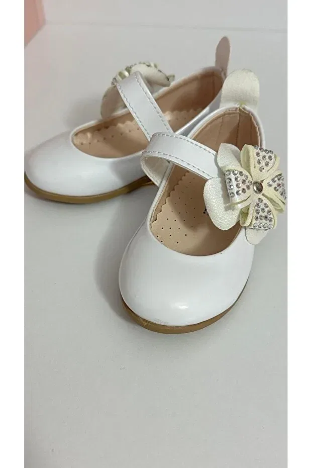 Детские туфли для девочек с ортопедической подошвой Little Pumpkin, White — фото 2