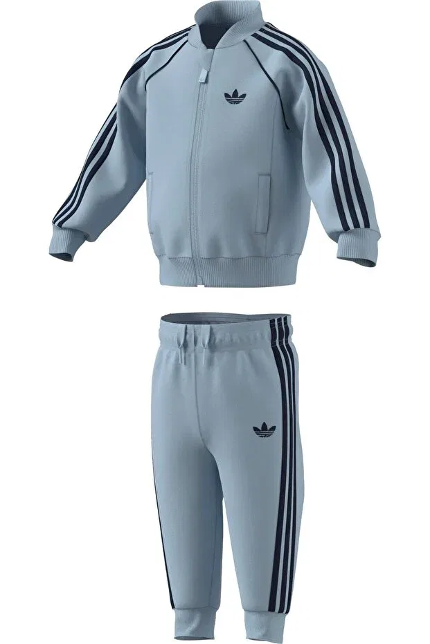 Детский спортивный комплект из полиэстера Adidas, Blue