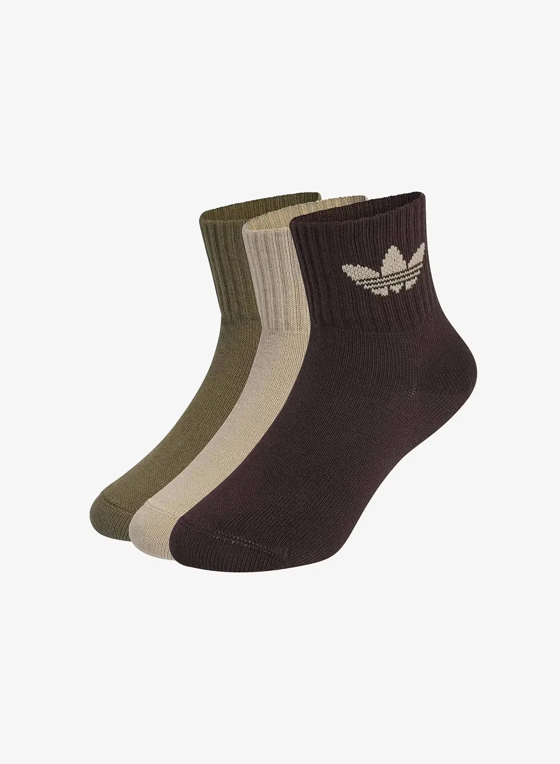 Носки средней высоты 3 пары Adidas Originals, цветной