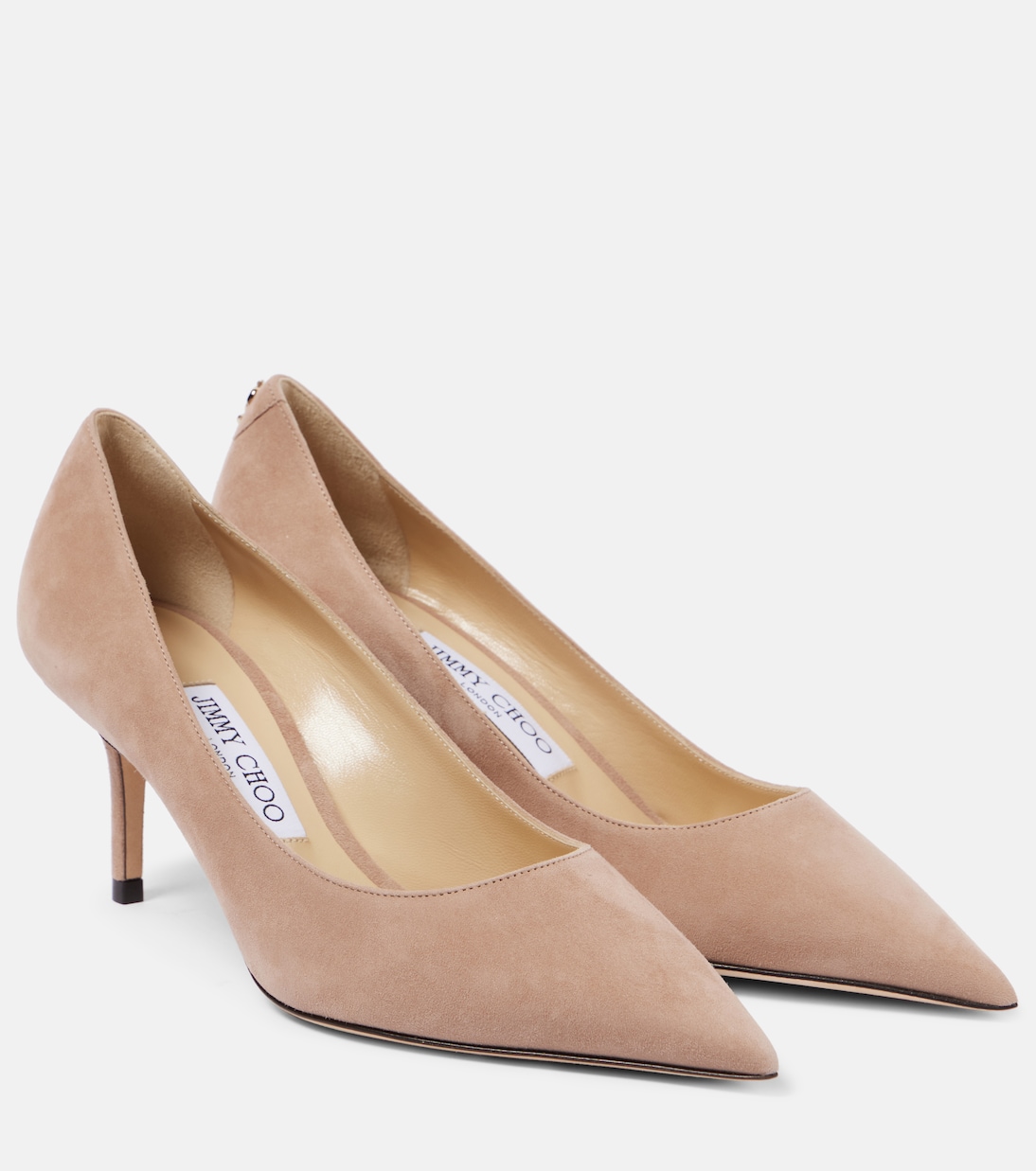 Замшевые туфли Love 65 Jimmy Choo, Ballet Pink