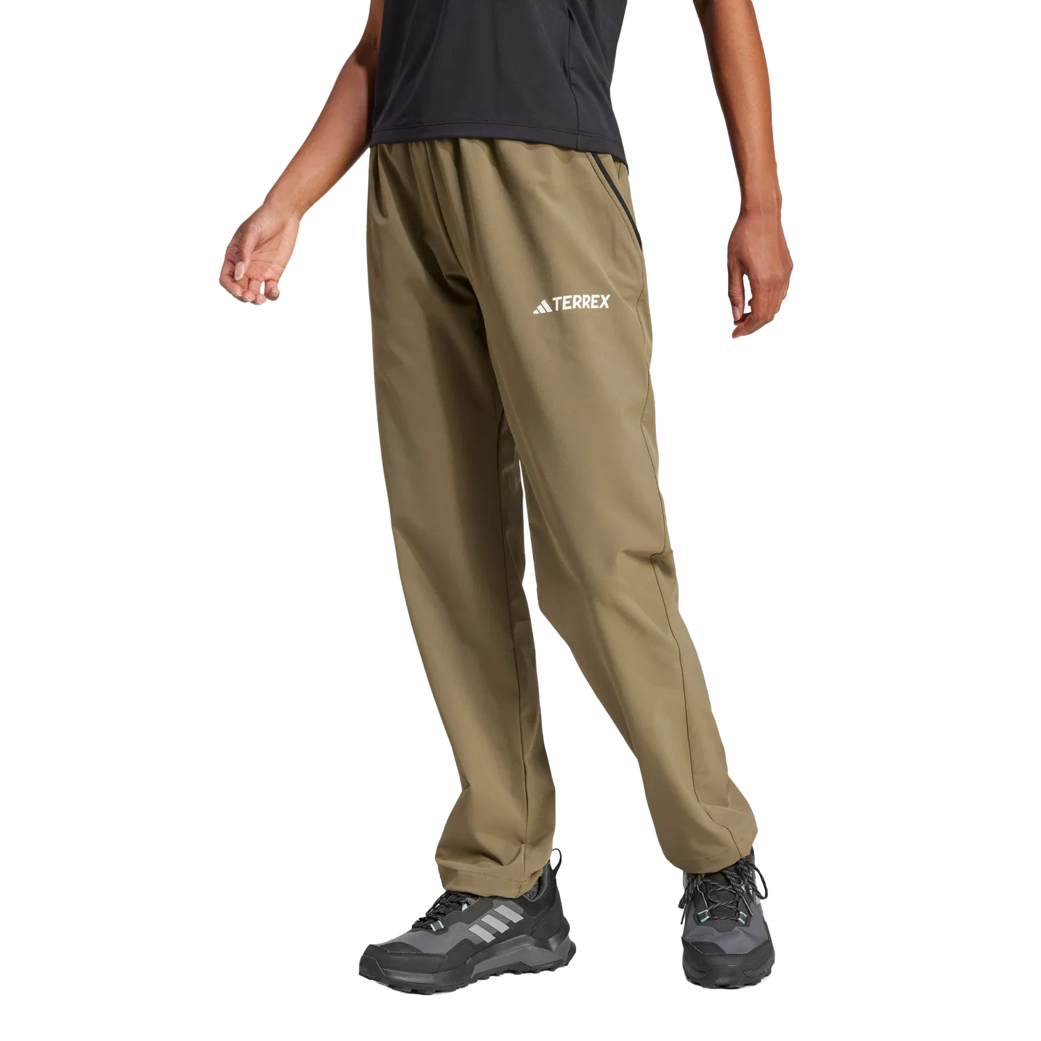 Женские спортивные брюки Multi Liteflex Adidas, цвет Olive — фото 2