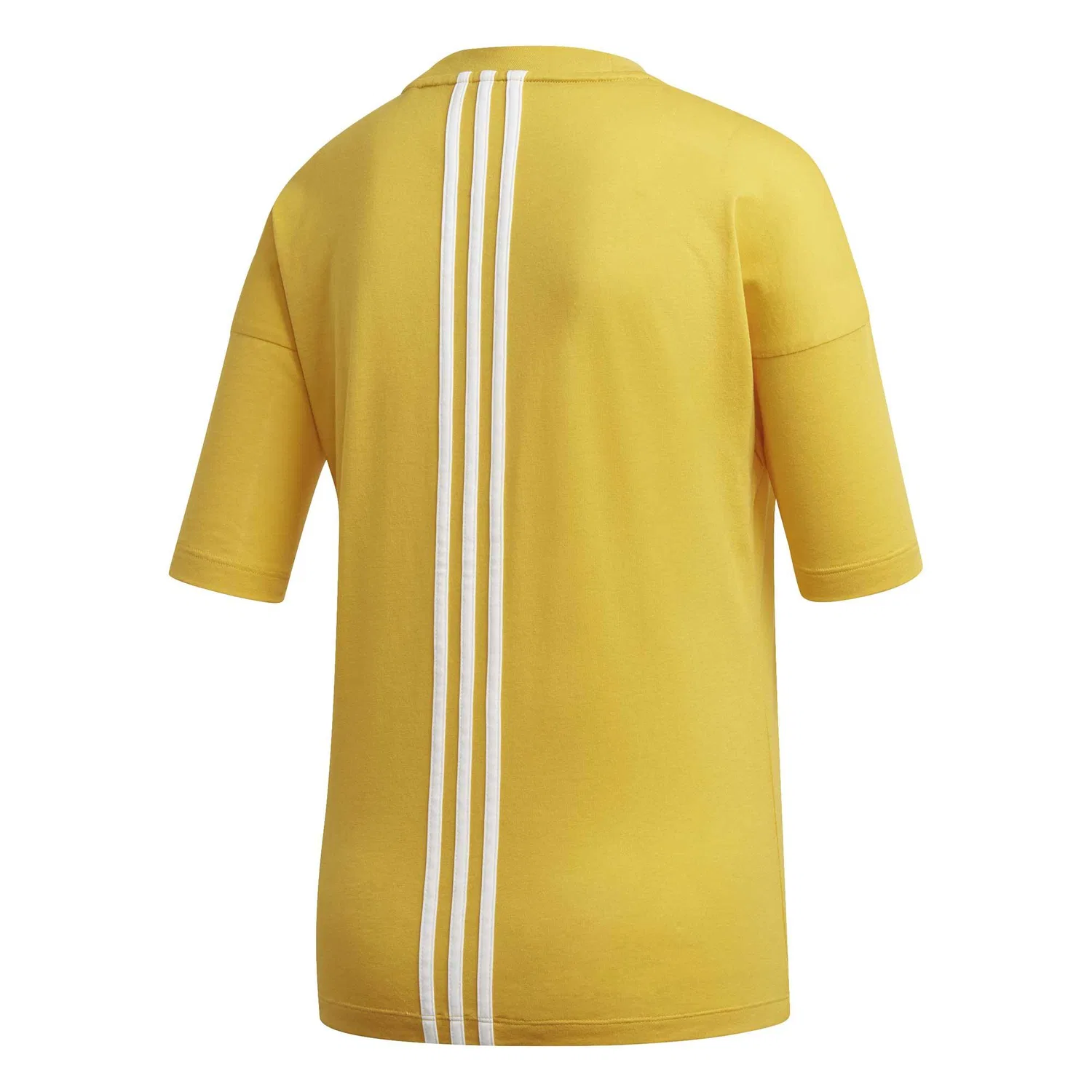Женская хлопковая футболка Adidas Must Haves 3-Stripe Tee, Gelb — фото 2
