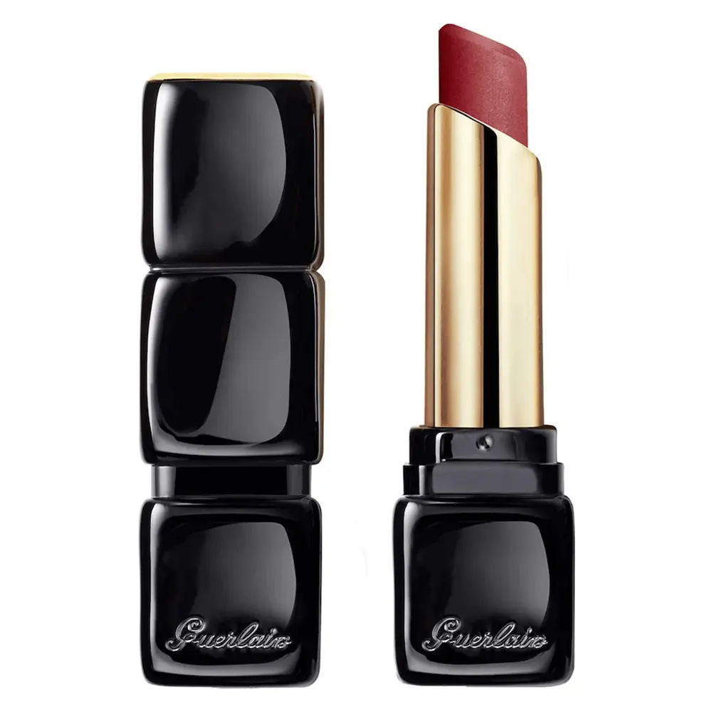 Губная помада Guerlain KissKiss Tender Matte, темно-красный — фото 2