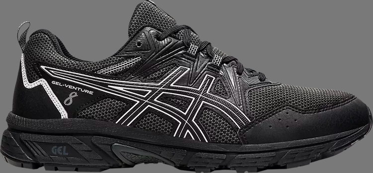 Кроссовки gel venture 8 'black white' Asics, черный - фото