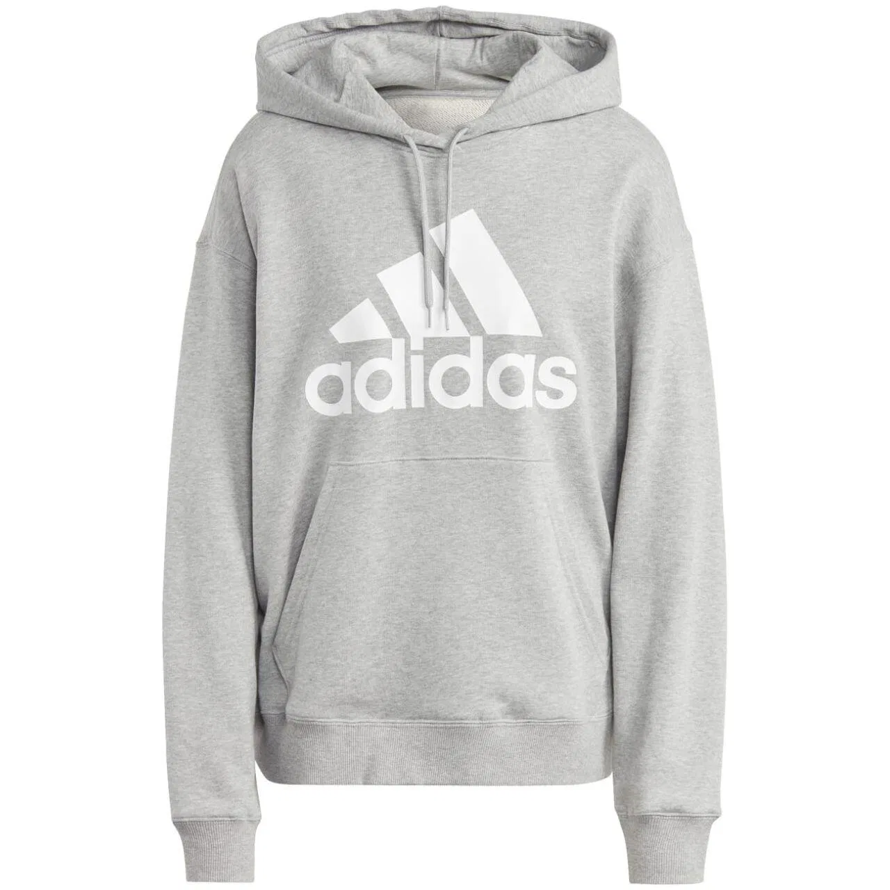 Женское худи оверсайз с большим логотипом Essentials Big Logo Oversized French Terry Hoodie Adidas, Grey — фото 2