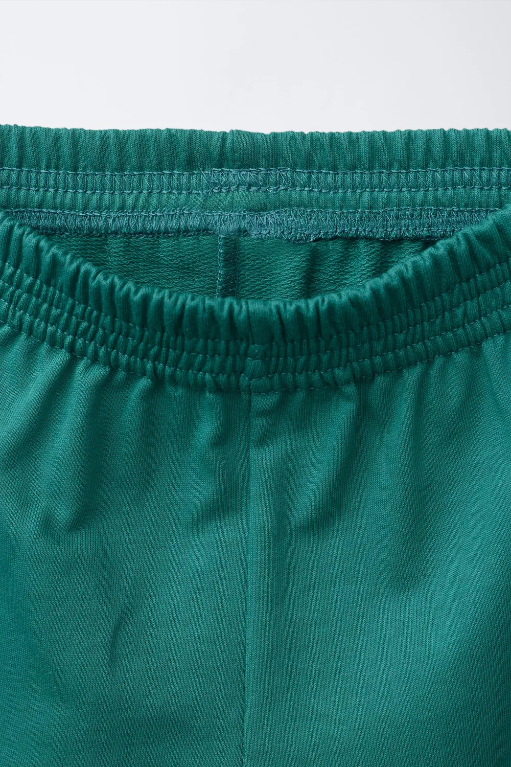 Комплект из полосатой рубашки-поло и шорт-бермуд ZARA, Blue/Green — фото 4