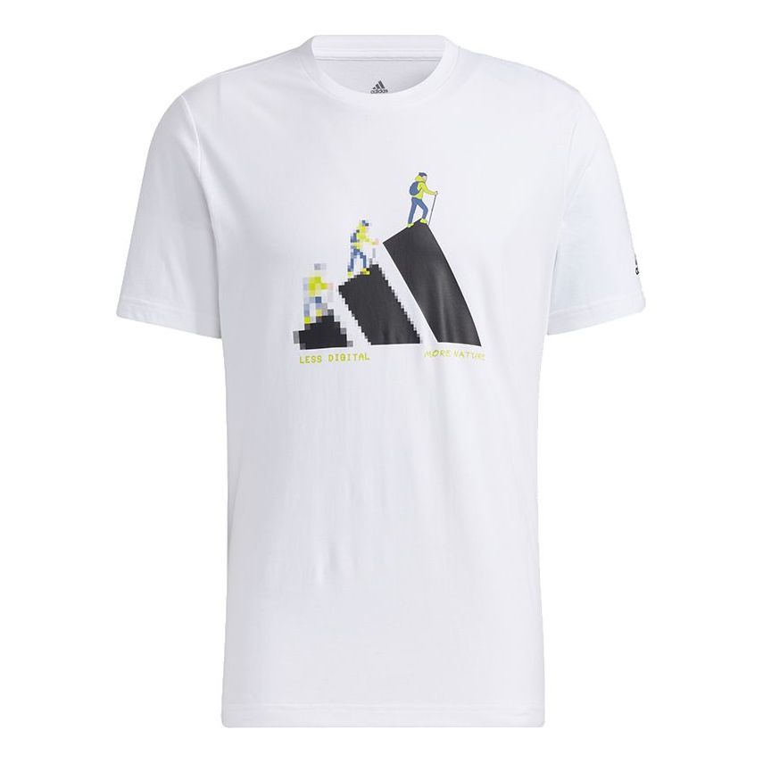 

Футболка adidas Unisex More Od Gfx T Printing Sports Round-neck White, белый