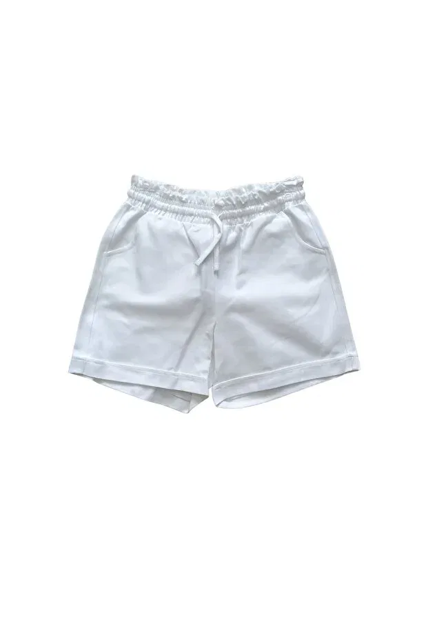 Детские шорты для девочек хлопковые Dmb Boys & Girls, White — фото 3