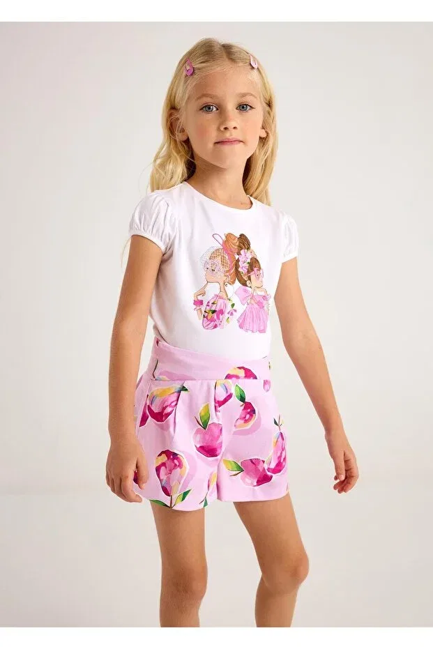Детская футболка для девочек с принтом Girl'S Printed T-Shirt Mayoral, White