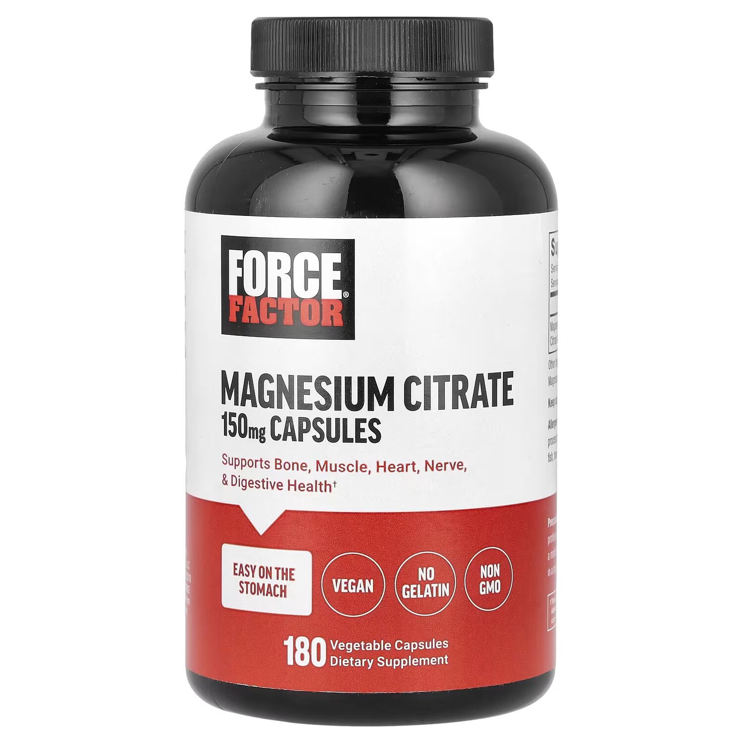 

Цитрат магния, 150 мг, 180 растительных капсул Force Factor