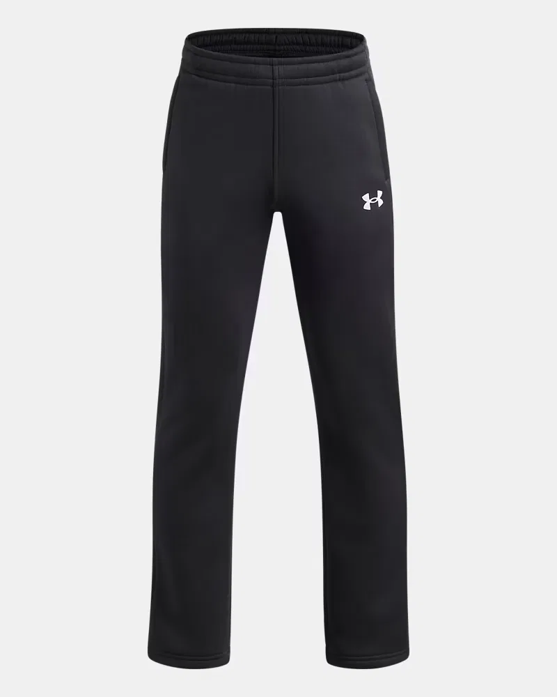 Штаны детские 66 см на флисовой подкладке Armour Fleece UnderArmour, Black/White — фото 4