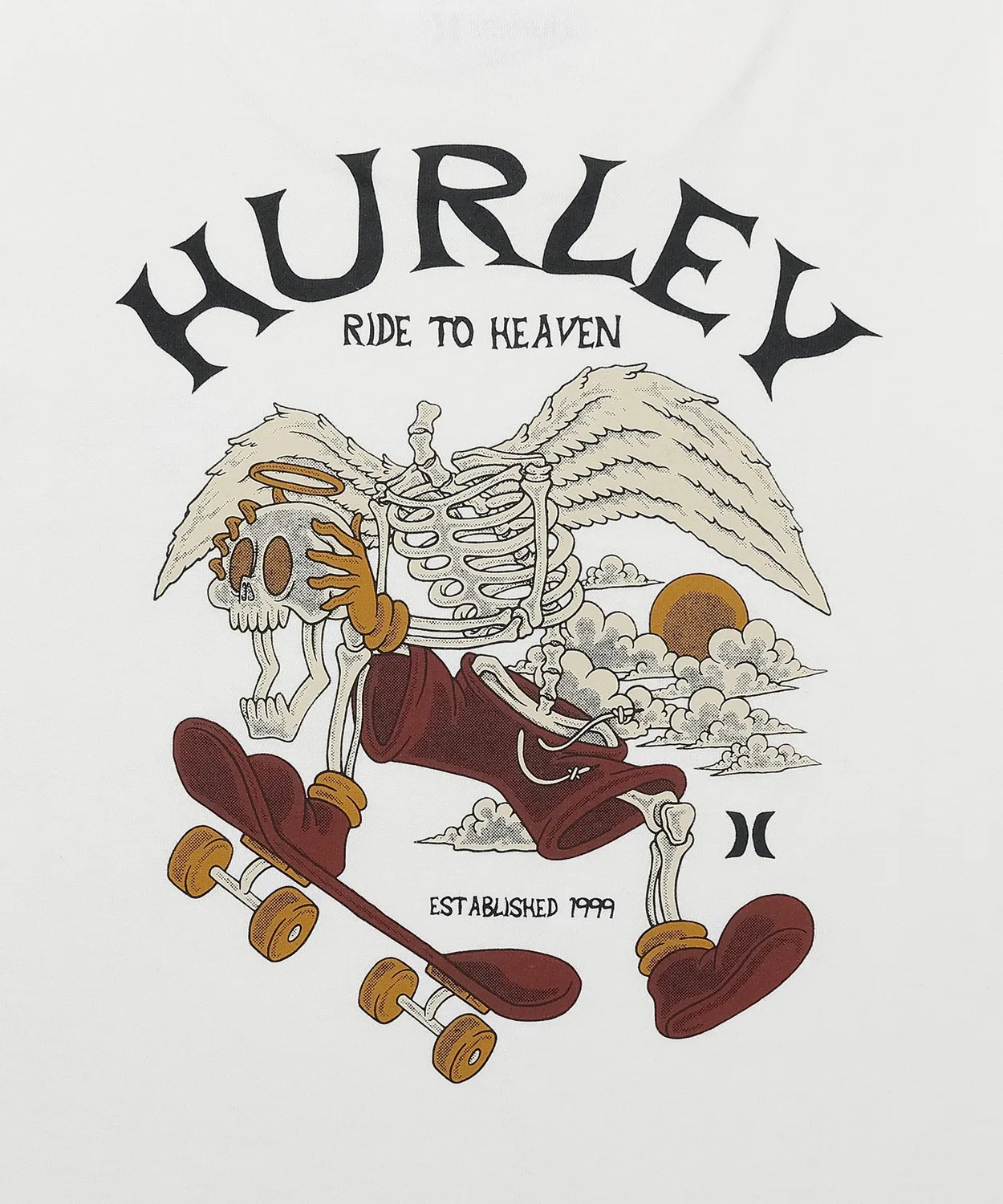 Детская футболка с принтом FROM H TO H OVERSIZED SHORTSLEEVE TEE Hurley, Black — фото 4