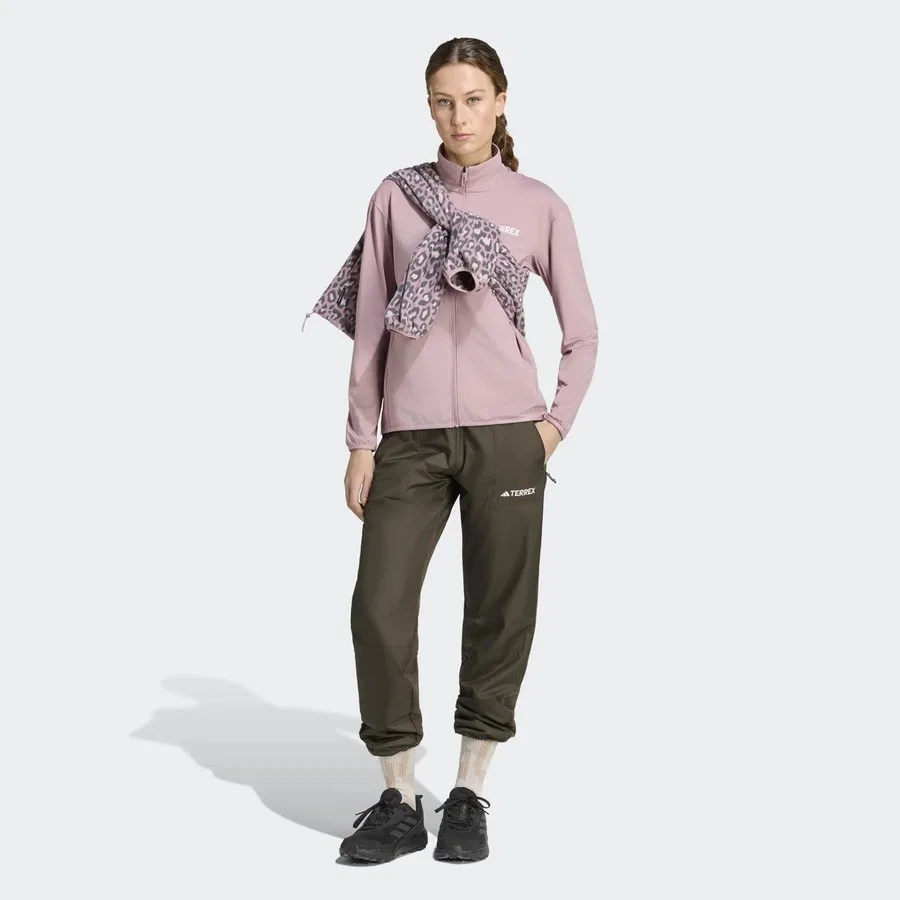 Спортивные штаны Terrex Multi Windfleece adidas, Зеленый — фото 3