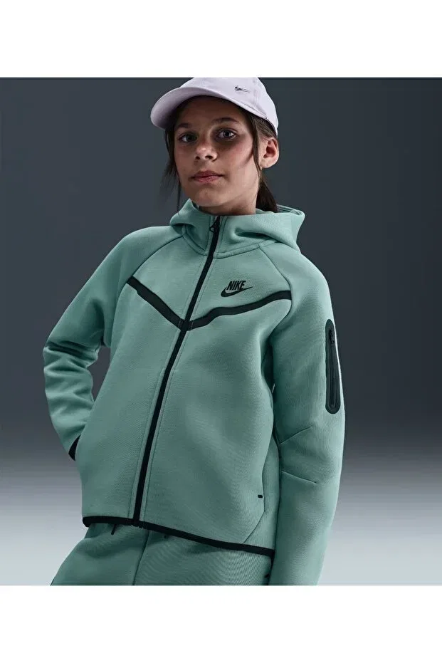 Детское худи для девочек с капюшоном Nike, Green
