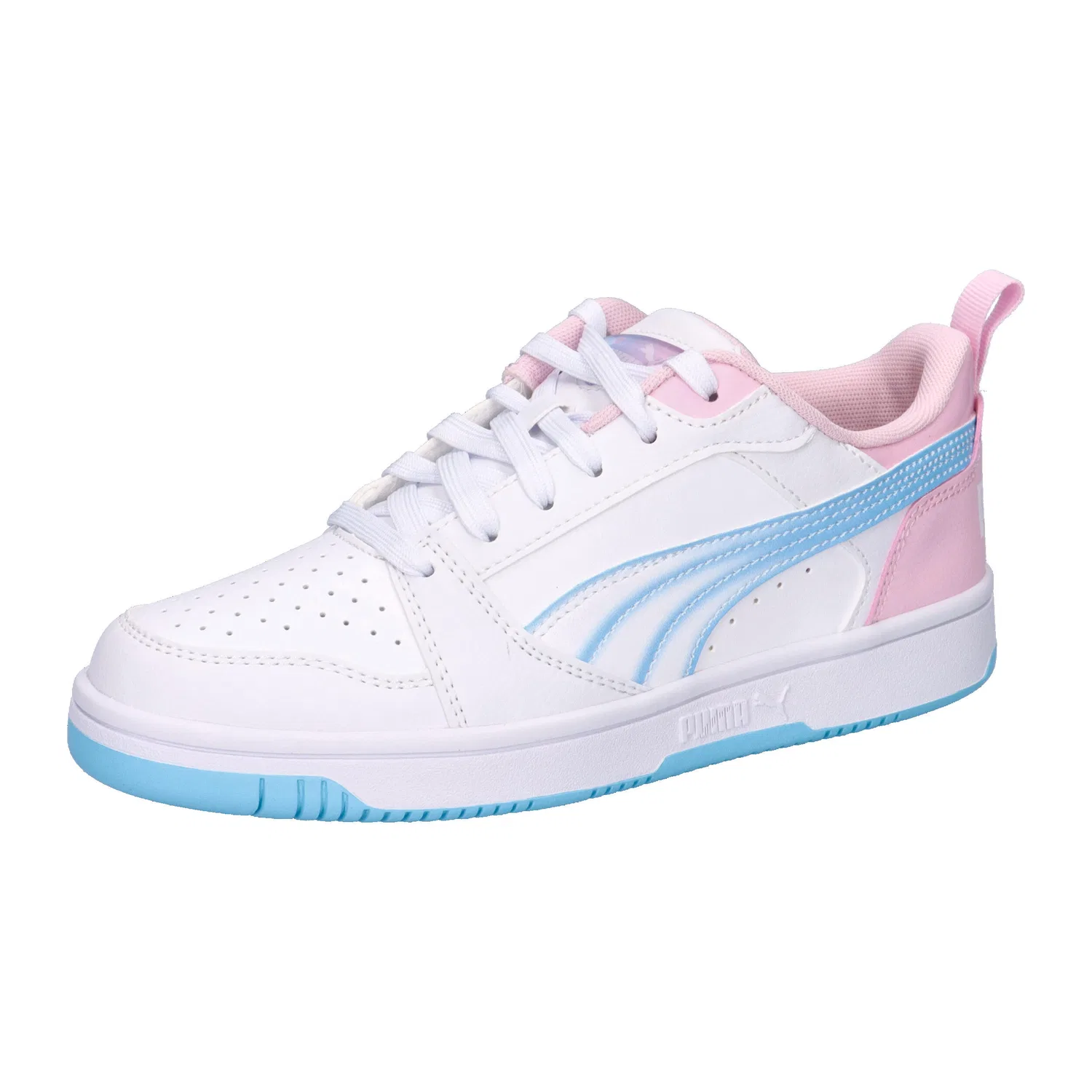 Детские кроссовки с ретро-дизайном Rebound V6 Lo Jelly Heaven Jr Puma, Weiss Pastellblau
