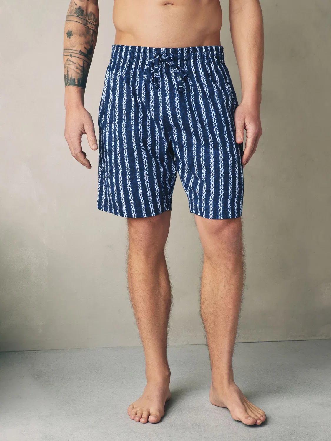 Пижамные шорты Indigo Blue Jersey Check 2 Pack Next, синий индиго — фото 4