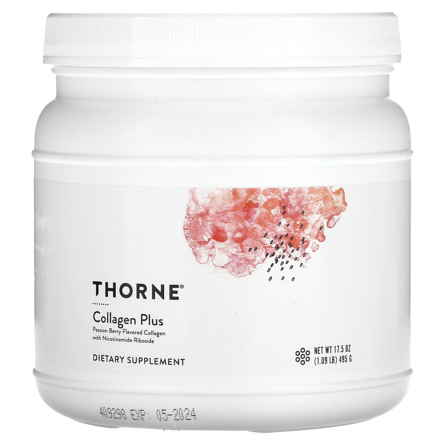 

Collagen Plus, коллаген, со вкусом маракуйи, 495 г (17,5 унции) Thorne