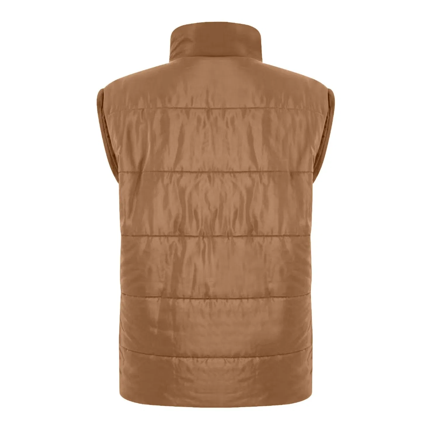 Женский безрукавный стеганый жилет Winter Windproof Jacket, Cachi — фото 4