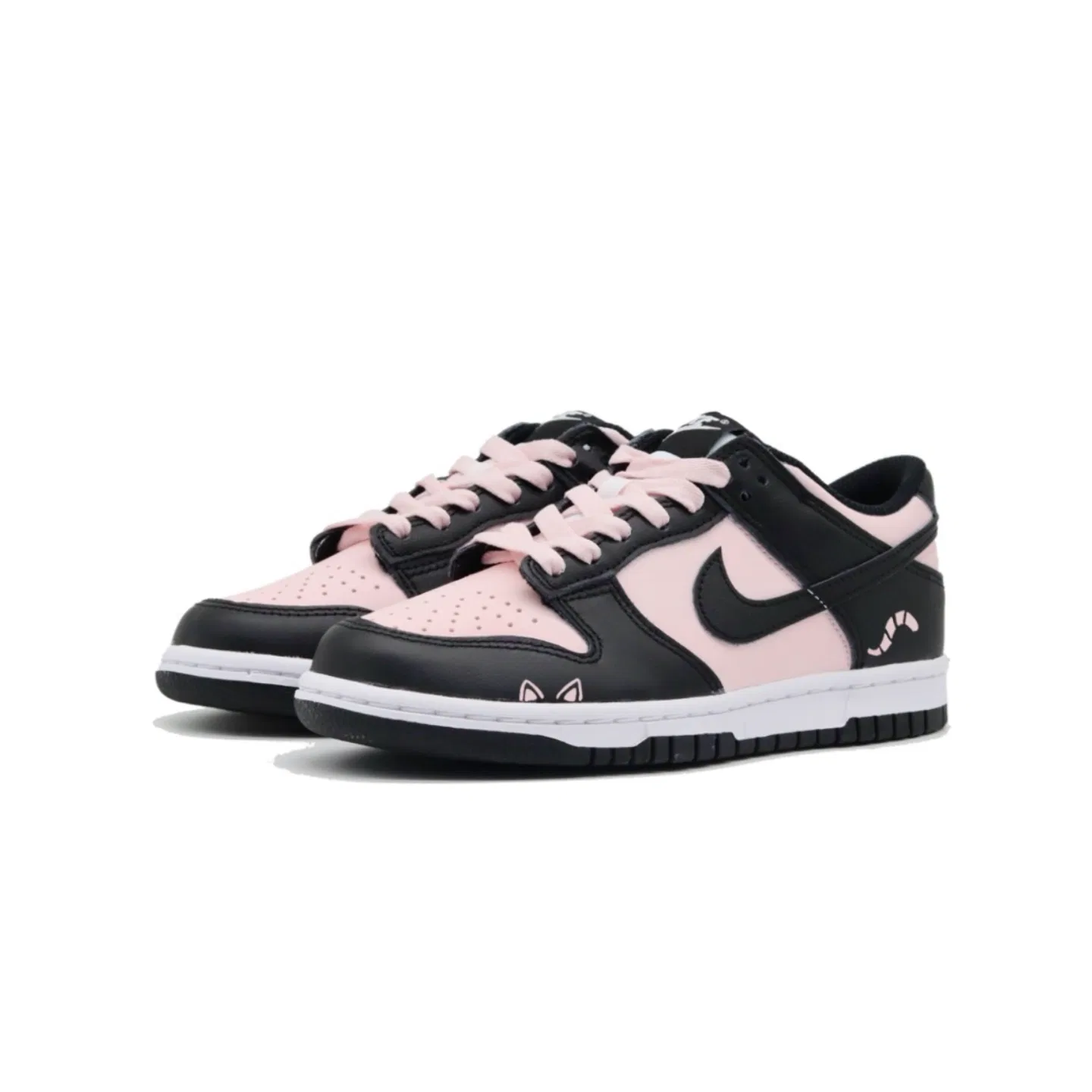 Кроссовки для скейтбординга Dunk Kids, Nike, Black Pink — фото 4