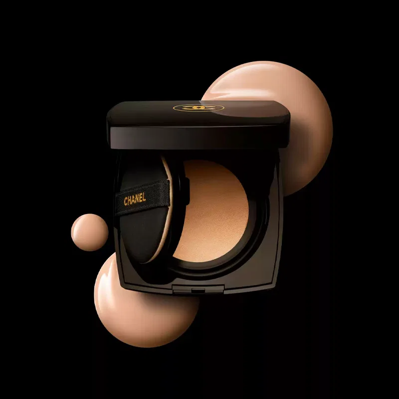 Женская тональная основа с воздушной подушкой Golden Brick Air Cushion Luxury Style Essence, 12 г, CHANEL, BR12 — фото 3