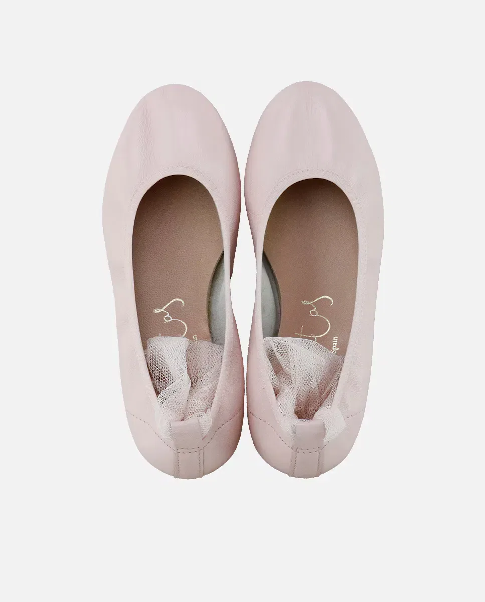 Детские балетки для девочек из мягкой кожи Eli 1957, Rosa — фото 4