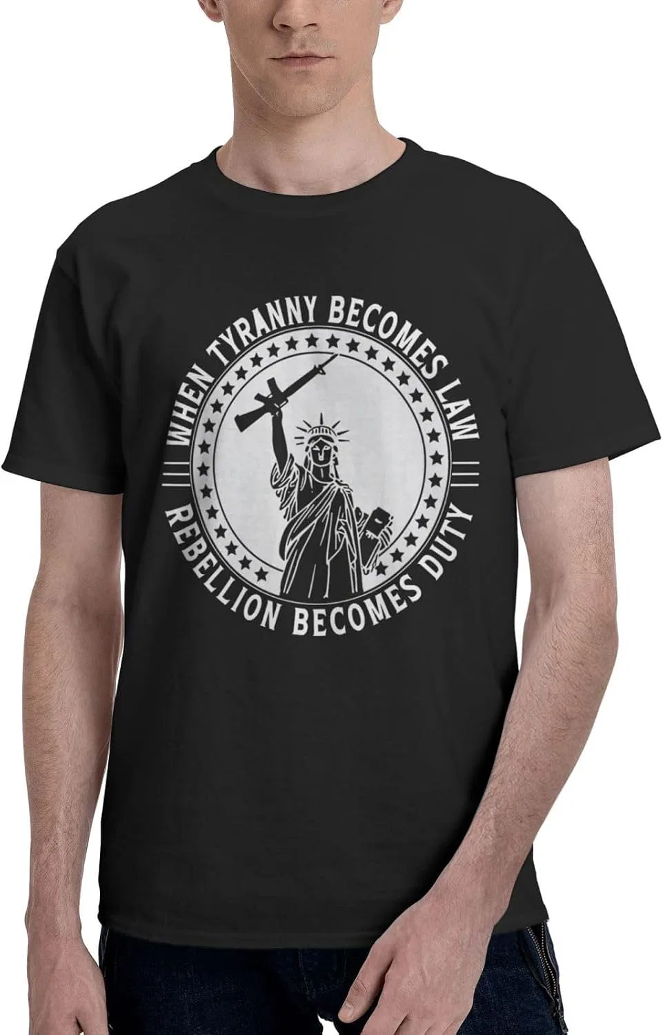 Мужская футболка с принтом Funny Graphic Tees, Black