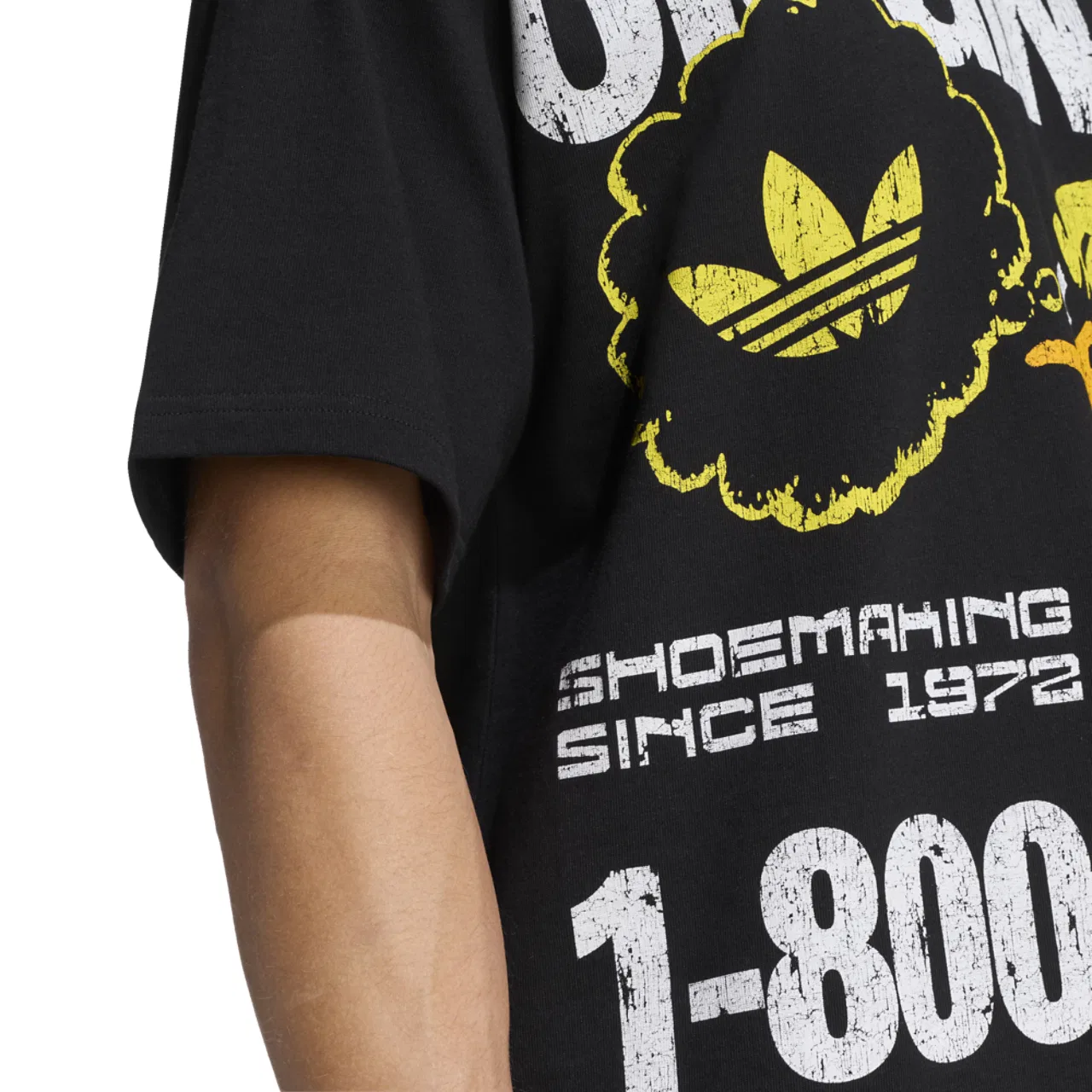 Футболка мужская Duck Graphic Adidas, цвет Utility Black/White — фото 4
