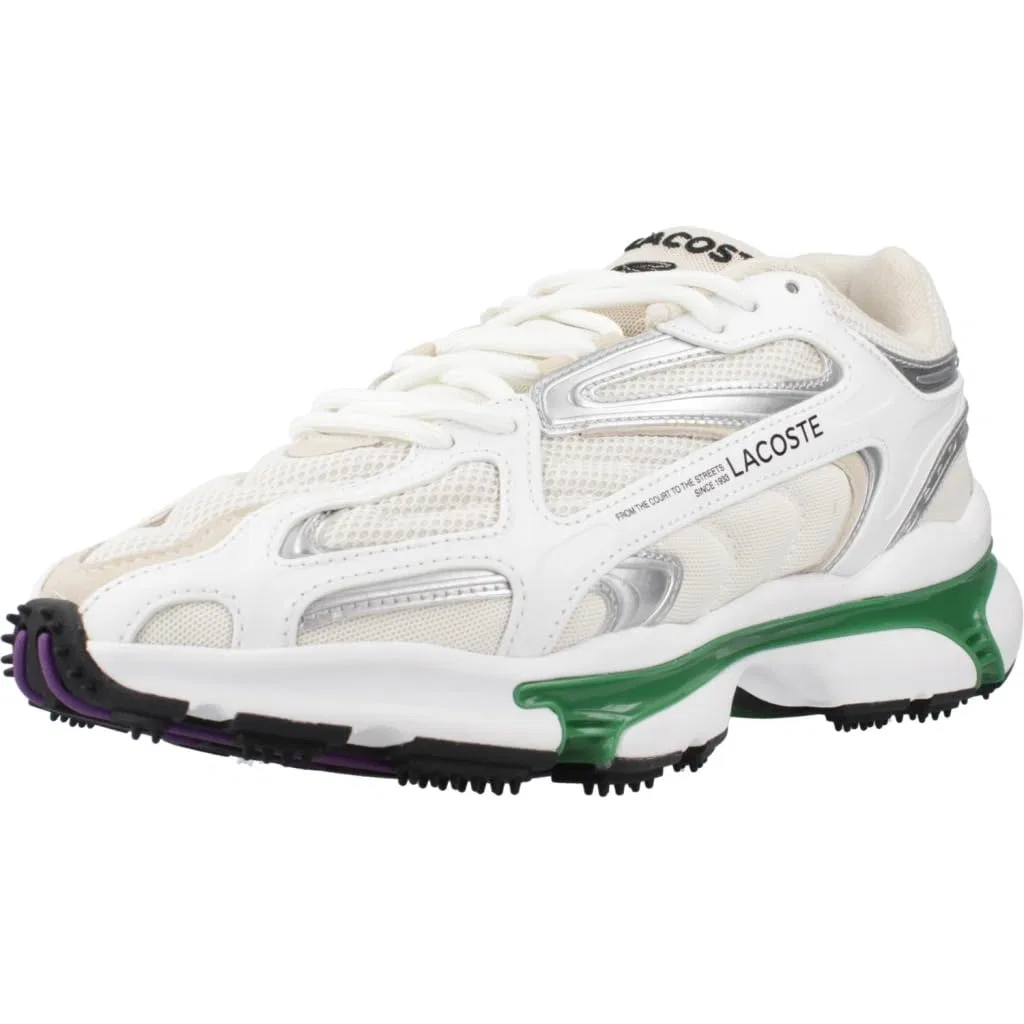 Детские кроссовки для мальчиков с шнуровкой 47sma0013 Lacoste, Aqua Green