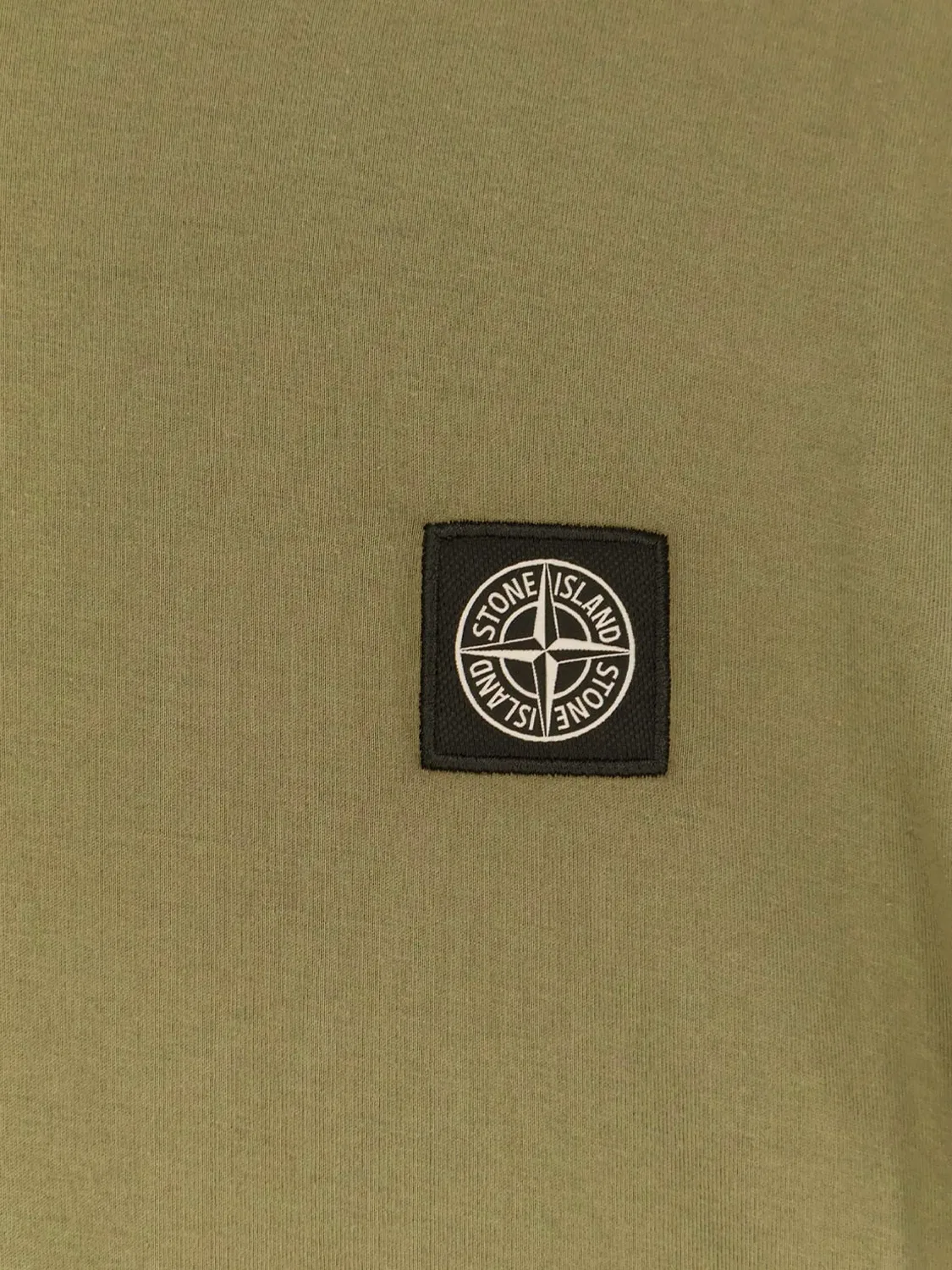 Зеленая футболка из хлопкового джерси Stone Island, зеленый — фото 2
