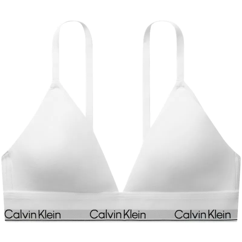 Женский бюстгальтер хлопковый Calvin Klein, Moon White