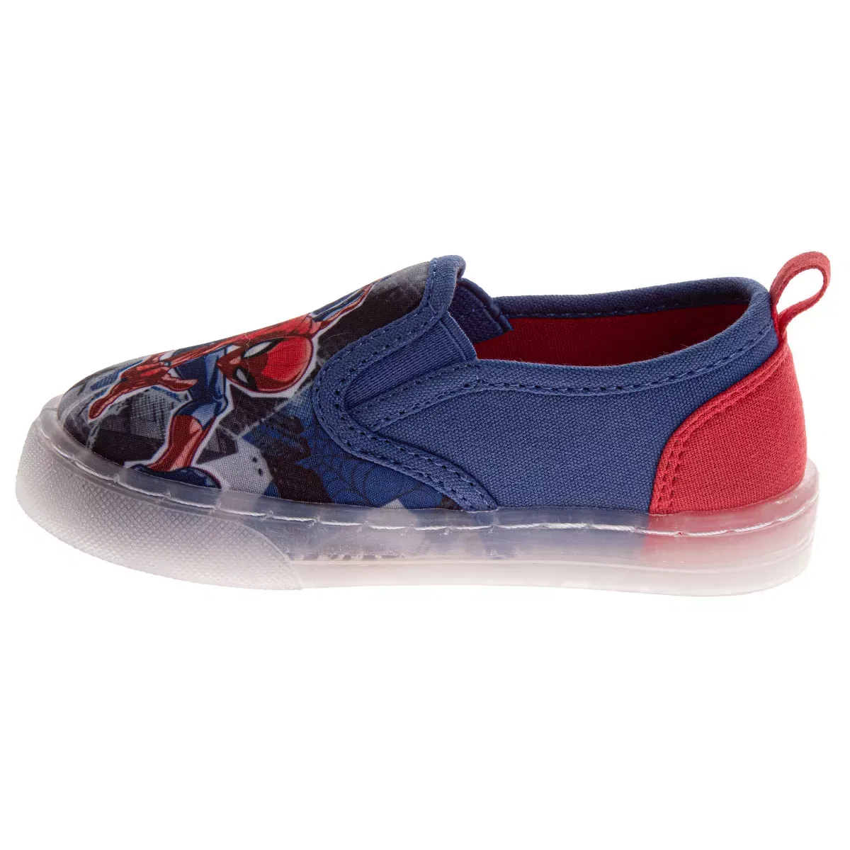 Детские кеды для девочек с принтом Disney Minnie Mouse Polka Dot Disney, Blue Red — фото 3