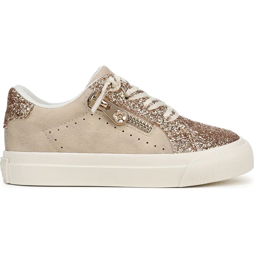 Детские кроссовки на молнии Perfect-T Blowfish Malibu, Gold Glitter Faux Leather — фото 2