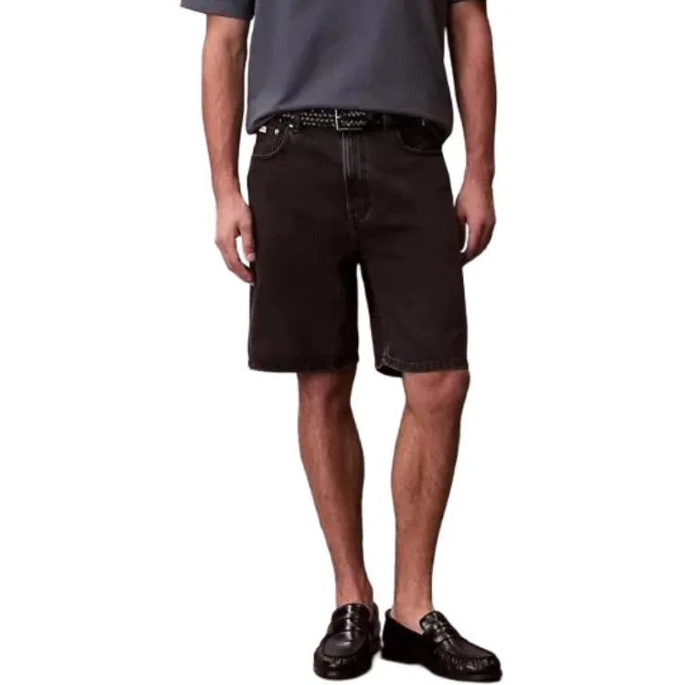 Мужские джинсовые шорты Calvin Klein, Black Gray — фото 4